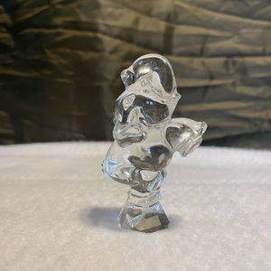 Vintage Jonal 24% Crystal Elephant Figurine Trunk Up 4 Inch Made In Germany